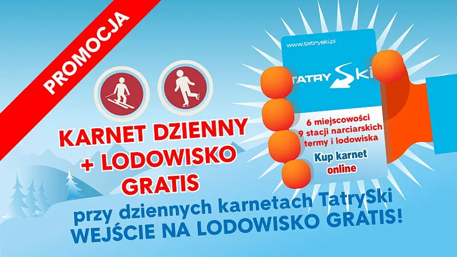 Karnet 2 w 1 - Narty + lodowisko