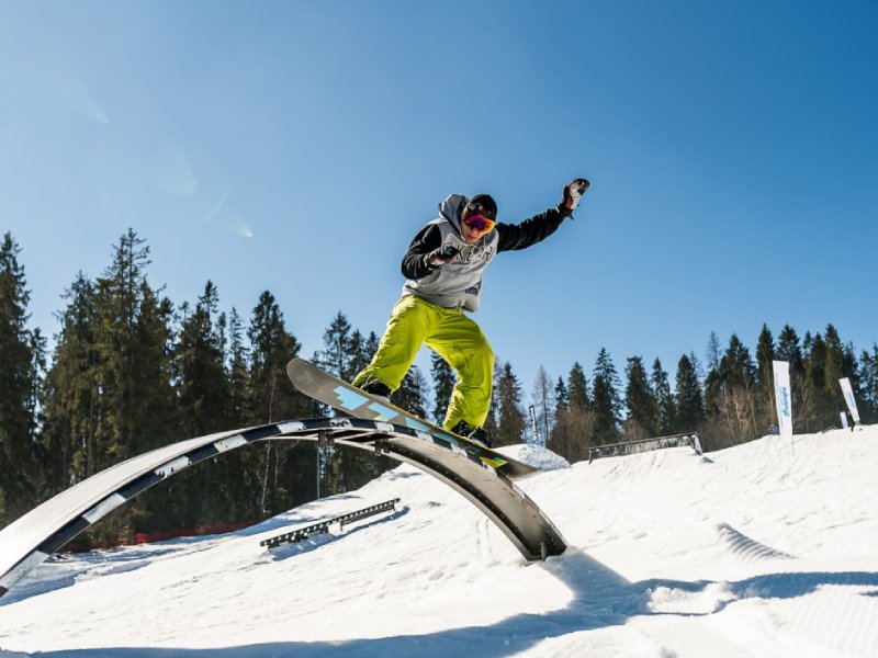 Trening na trasie biegowej na Kotelnicy Białczańskiej